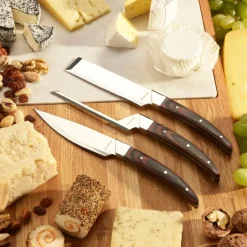 Caseus osteknivsett 3 deler mørkt tre