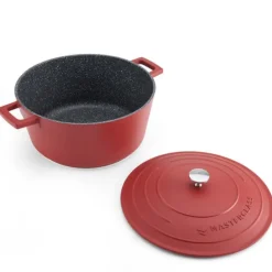 Cast Aluminium gryte 5L 29 cm rød