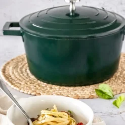 Cast Aluminium gryte 2,5L 21 cm hunter green