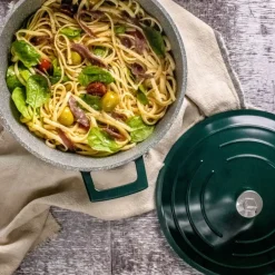 Cast Aluminium gryte 2,5L 21 cm hunter green