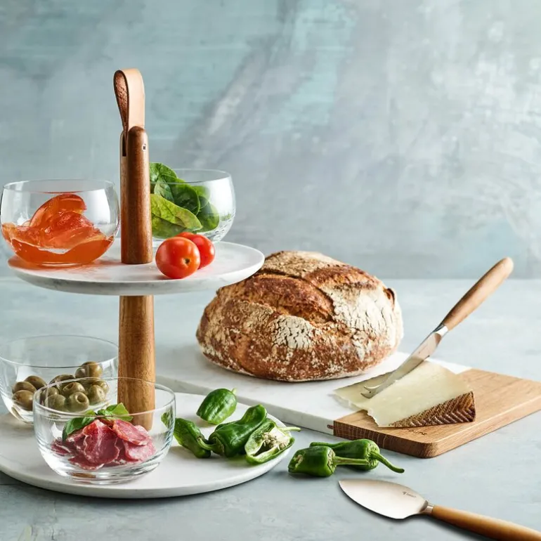 Celeste ostebrett 35x22 cm eik/hvit