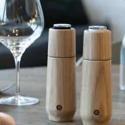 Champagne kvernsett 18 cm eik