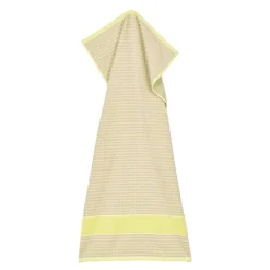 Check håndkle 50x100 cm gul/rosa