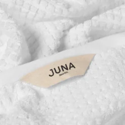 Check håndkle 50x100 cm hvit