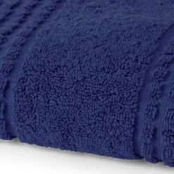 Check håndkle 50x100 cm marineblå