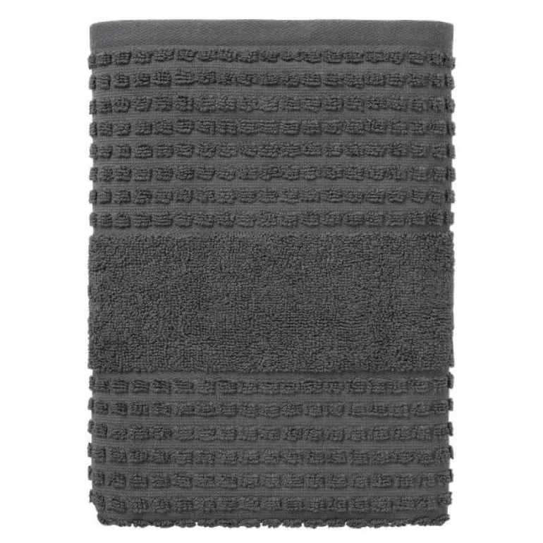 Check håndkle 50x100 cm mørk blå