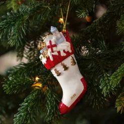 Christmas Classic juletrepynt julestrømpe 10 cm