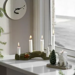 Christmas Tales adventsstake H10 cm hvit