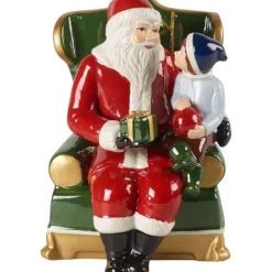 Christmas Toy's julenisse i lenestol 15 cm