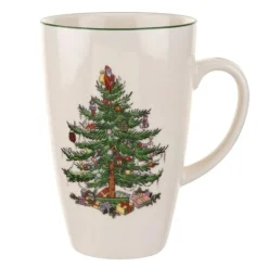 Christmas Tree lattekopp 60 cl hvit/grønn/rød