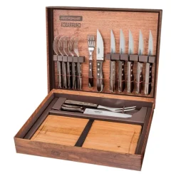 Churassco BBQ sett 15 deler cutelaria 55169 mørk brun