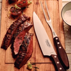 Churrasco forskjærsett 2 deler brun