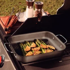 Churrasco grillpanne 28x22 cm svart