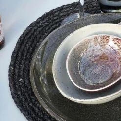 Circle bordbrikke 38 cm 4 stk grå