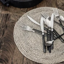 Circle bordbrikke 38 cm 4 stk lysgrå