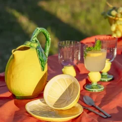 Citron serveringsskål 25 cm sitron gul