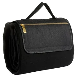 City piknikteppe 130x170 cm svart/gull