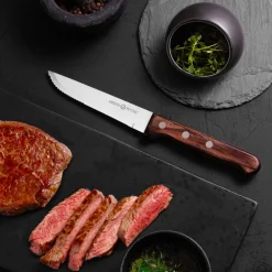 Classic biffkniv 6 stk natur/blank