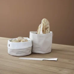 Classic brødpose stor 23x21 cm sand/hvit