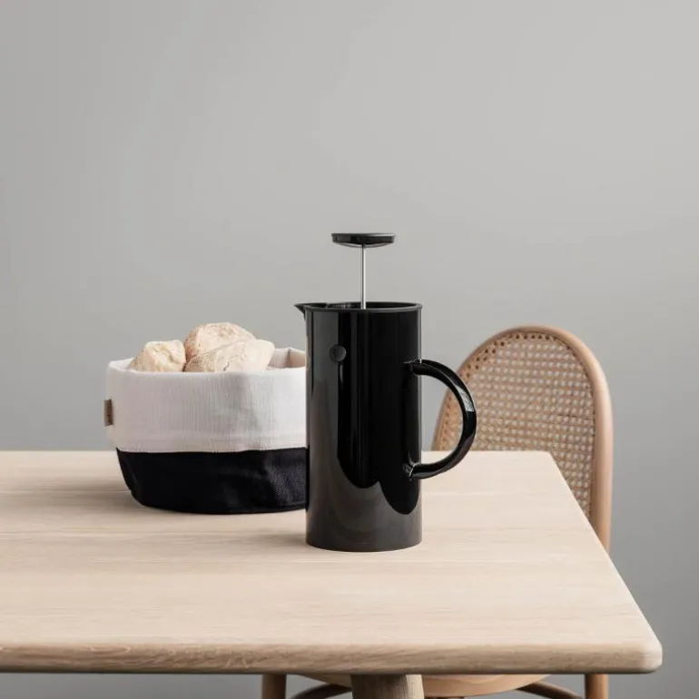 Classic brødpose stor 23x21 cm svart/sand