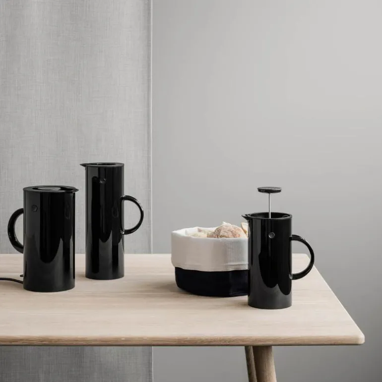 Classic brødpose stor 23x21 cm svart/sand