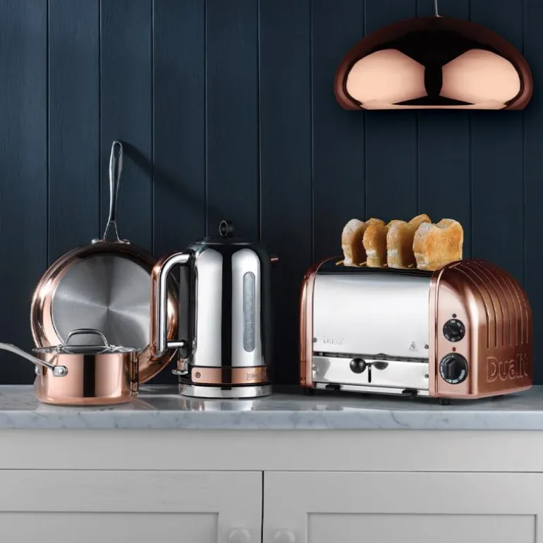 Classic brødrister 4 skiver kobber