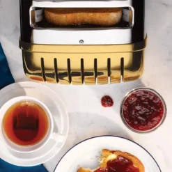 Classic brødrister 2 skiver messing