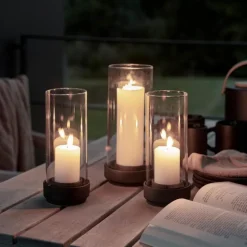 Classic Hurricane liten lyslykt svart