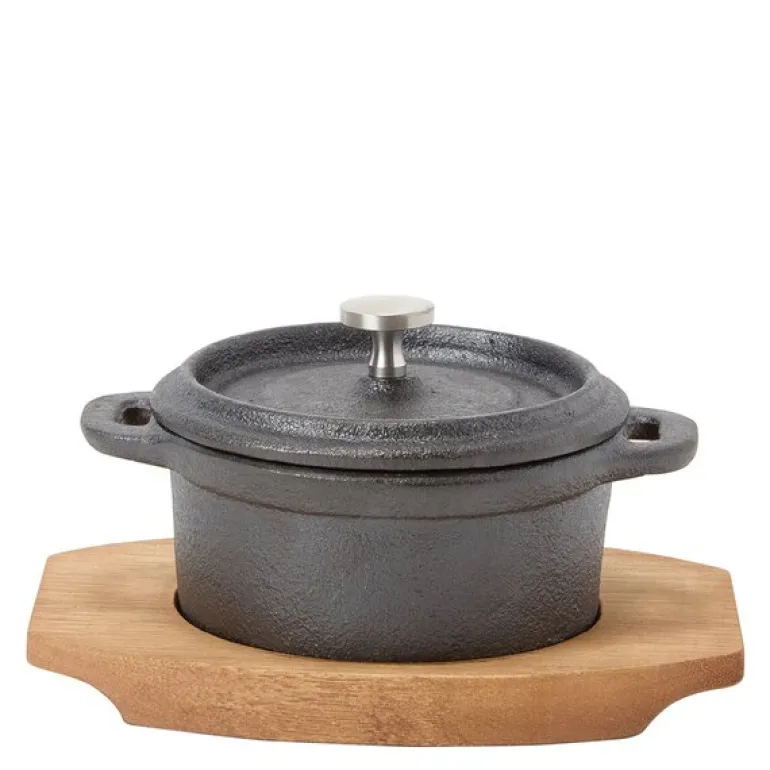 Classic minigryte 10 cm svart/natur