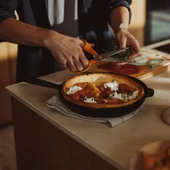 Classic universalsaks 21 cm oransje/stål