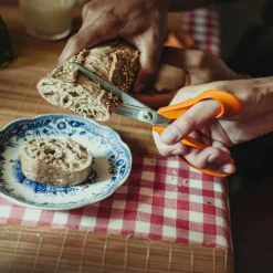 Classic universalsaks 21 cm oransje/stål