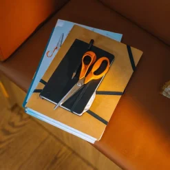 Classic universalsaks 21 cm oransje/stål