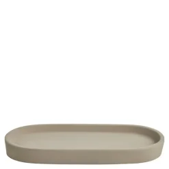 Clean brett ovalt betongbrett 25x11 cm grå