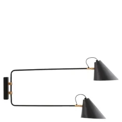 Club Double vegglampe 42x81 cm svart