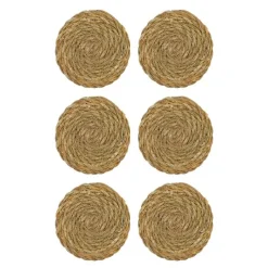 Coaster glassbrikker 6 stk natur