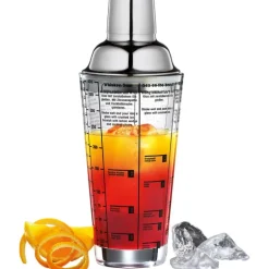 Cocktailshaker med oppskrifter på siden 400 ml
