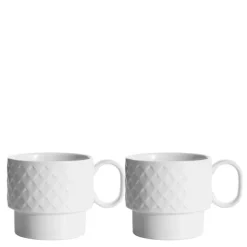 Coffee & More tekrus 50 cl 2 stk hvit