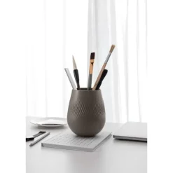 Collier Carre vase 12,7 cm taupe