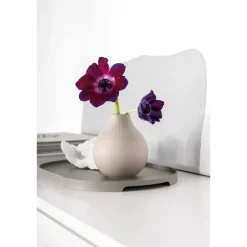 Collier Perle vase 12 cm beige