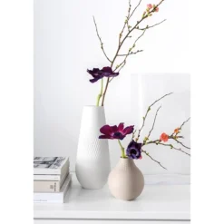 Collier Perle vase 12 cm beige