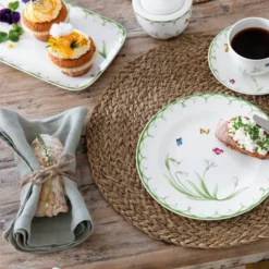 Colourful Spring rektangulært fat 35x16 cm