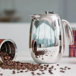 Columbia dobbeltvegget presskanne 12 kopper 1,5L matt krom