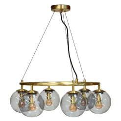 COMO pendel 32,5 cm smoke/messing