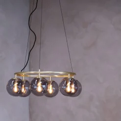 COMO pendel 32,5 cm smoke/messing