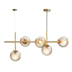 COMO pendel 39 cm smoke/messing