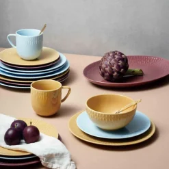 Confetti middagstallerken 27,5 cm aqua