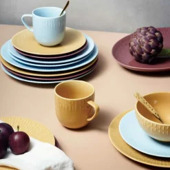 Confetti middagstallerken 27,5 cm mustard