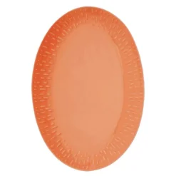 Confetti ovalt fat 36x25,5 cm apricot