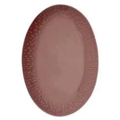 Confetti ovalt fat 36x25,5 cm bordeaux