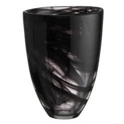 Contrast vase 20 cm svart/svart